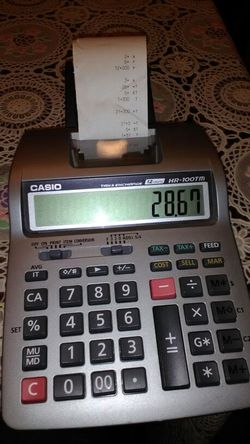 Calculator casher