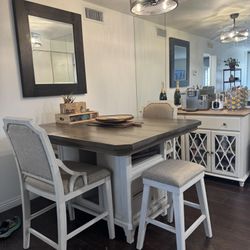 Pub Height Dining Table And Chairs