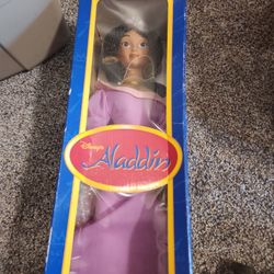 Disney Princess Collection Jasmine Aladdin Porcelain 16" Doll Handpainted Bisque