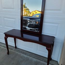 Mirror And Table