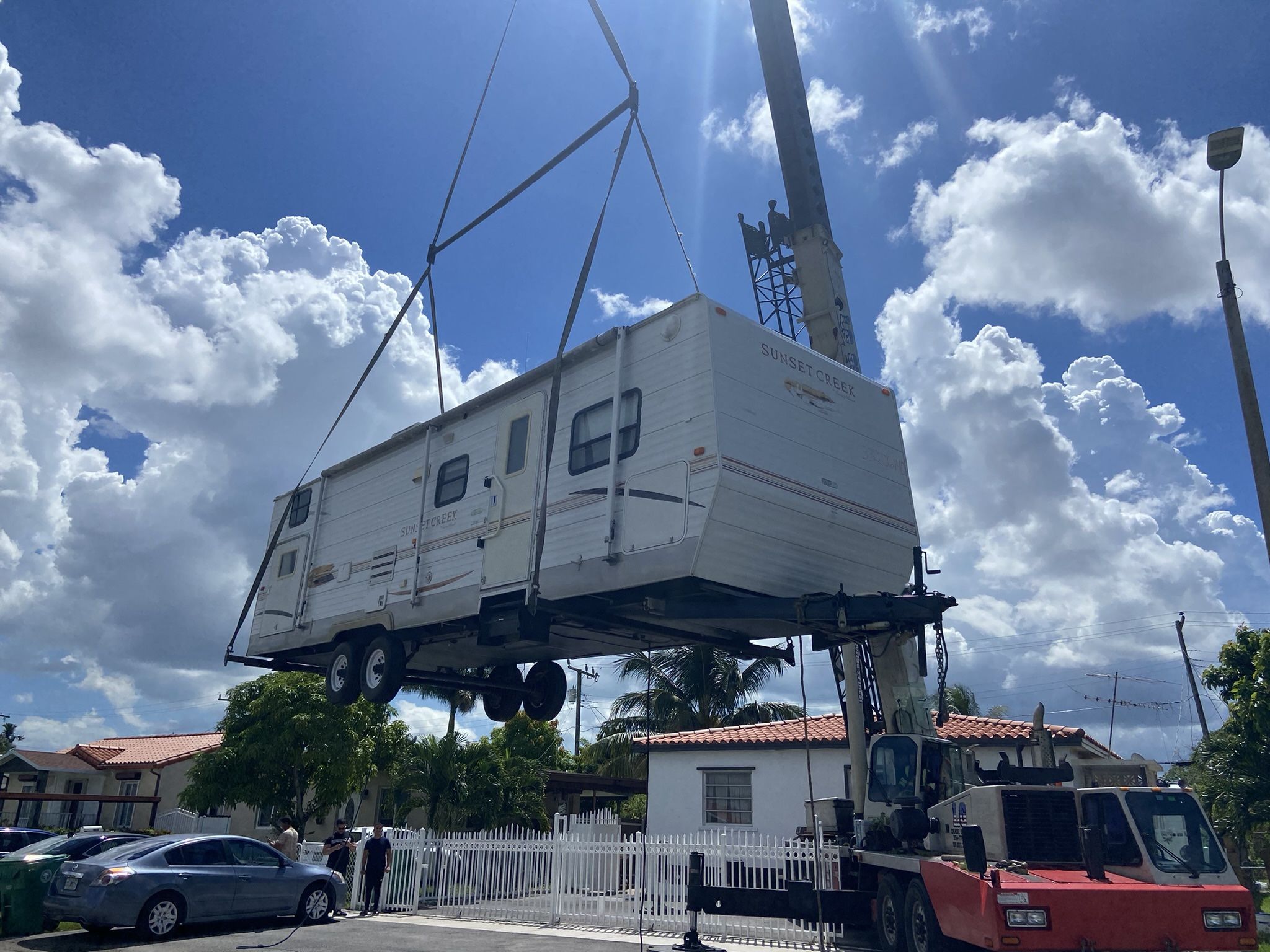 Rv Casita Shed Relocate Crane