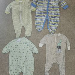 Baby Boy Footie Pajamas (0 To 3M)