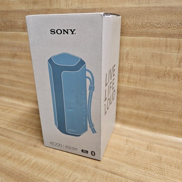 Sony SRS-XE Wireless Ultra Portable Bluetooth Speaker Water-Resistant, Dustproof & Shockproof *BLUE