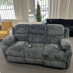 New Power Recliner Reclining Sofa For 3 Seats