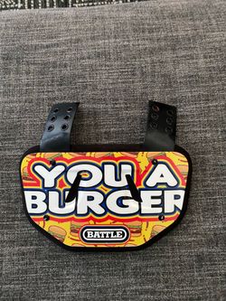 Battle football backplate