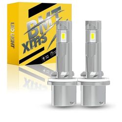 BMT xms 880 H27W H27W/1 Fog Light Bulbs - 400% Brighter 20000LM 6500K White Light - 1:1 Mini Size, Pack of 2