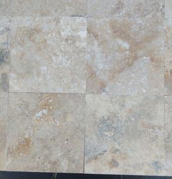 720 square feet 12X12 Travertine Stone. Honed and Filled. Cappuccino.