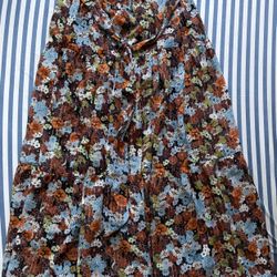 Maxi Skirt With Elastic Waistband And Belt 