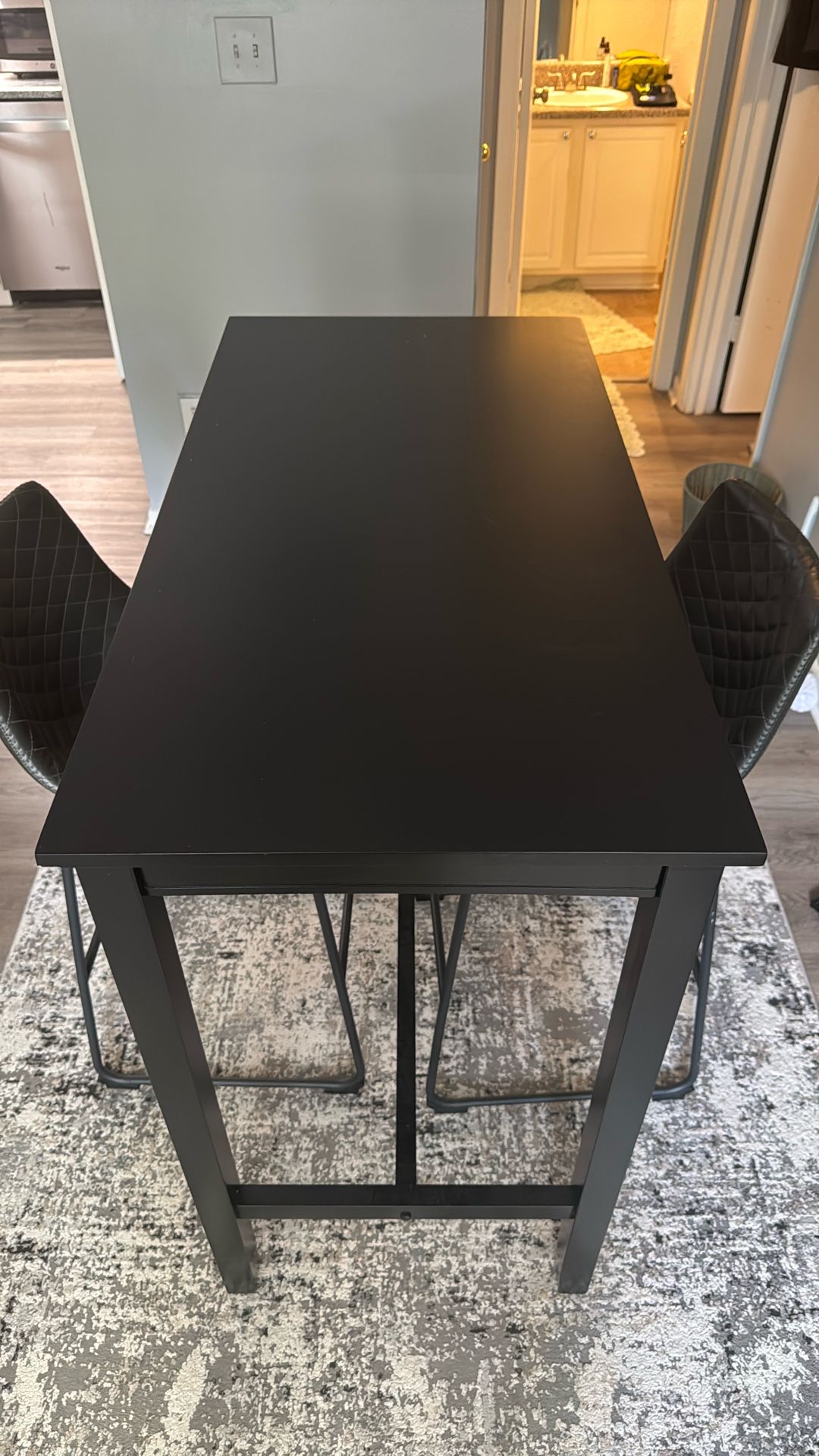 Table & Two Bar Stools