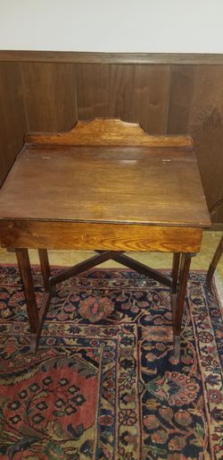 Antique children's wooden desk