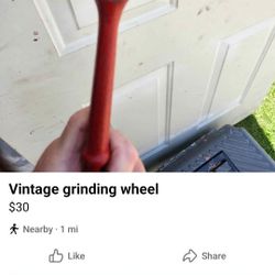 Vintage Grinding Wheel Tool