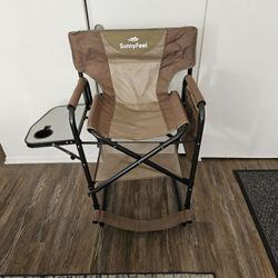 Sunny Feel Directors Chair Tall Outdoor Camping Chair