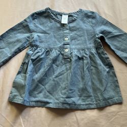 Baby Girl Denim Shirt 