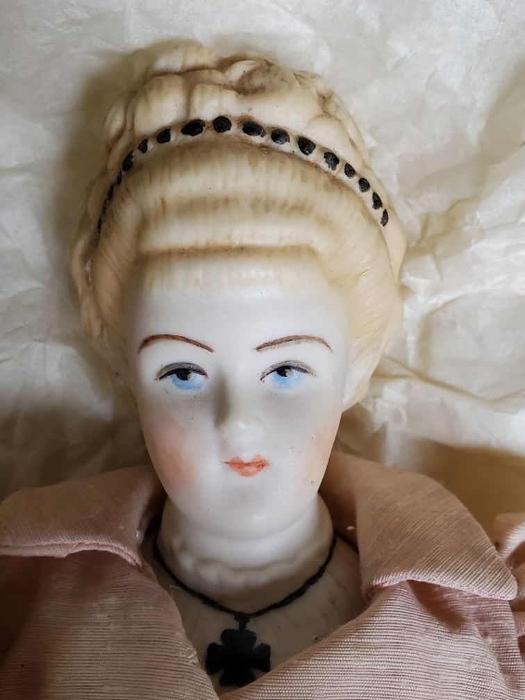 Iron Cross Bisque Doll 1870's 19" Empress Augusta
