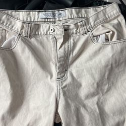 '93 polar denims white w/ black stitching