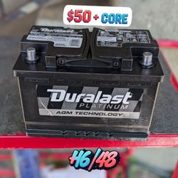 AGM Car Battery / Group Size 48/H6