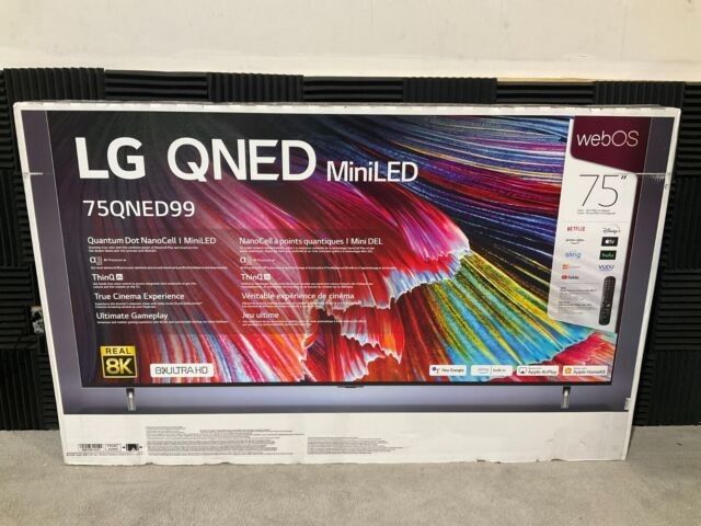 Tv LG 75", QNED99 Miniled, 8k, 240 Refresh Rate, Google, Alexa, Excellent