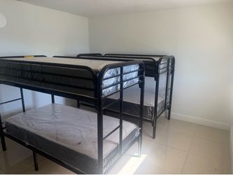2 bunk bed with 4 mattress all new furniture free delivery free installation