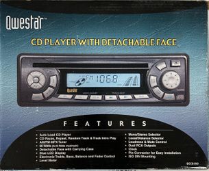 Qwestar CD Player with Detachable Face