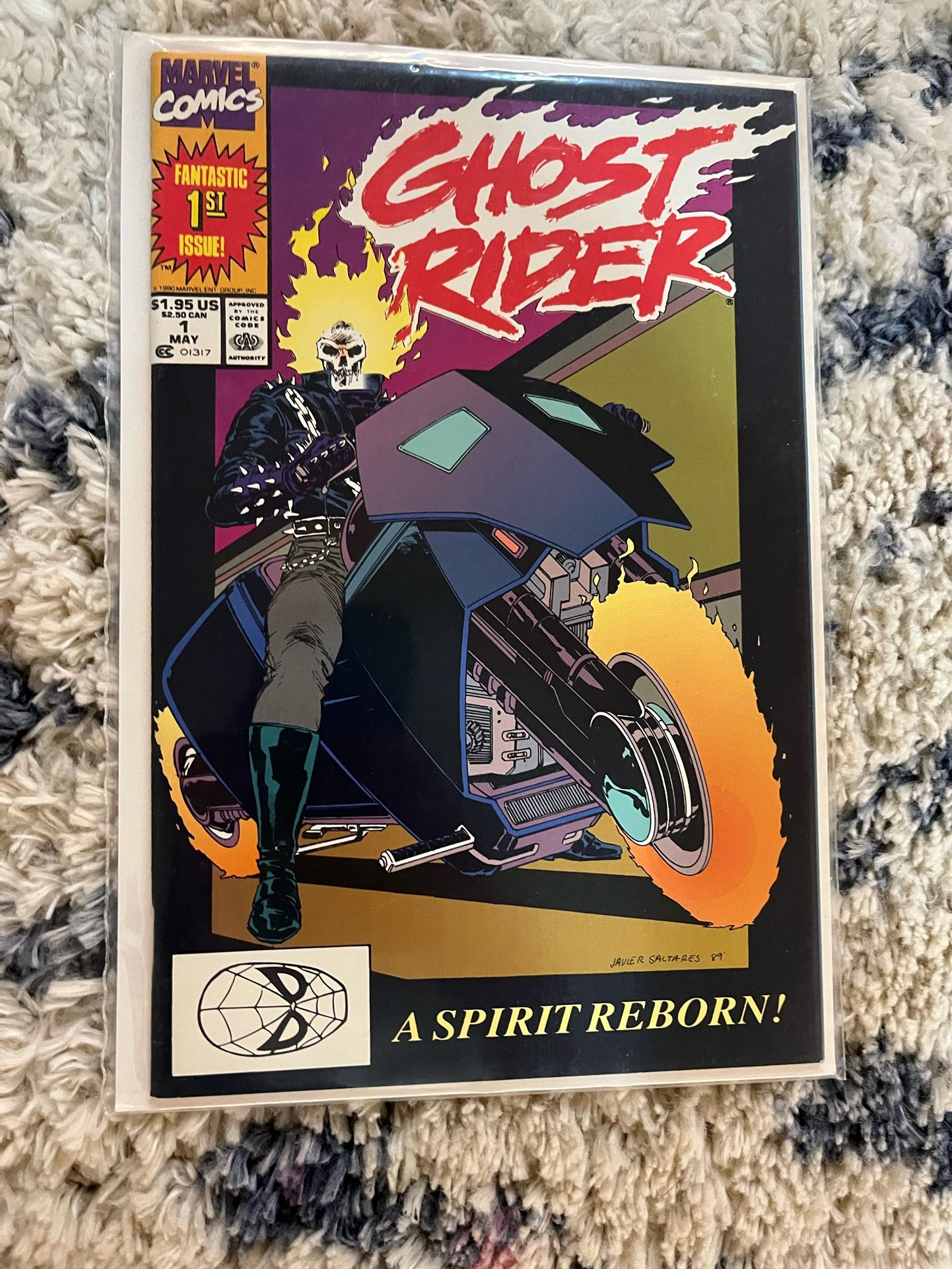 Ghost Rider #1 (1990) 1st Appearance Of Ghost Rider Danny Ketch.