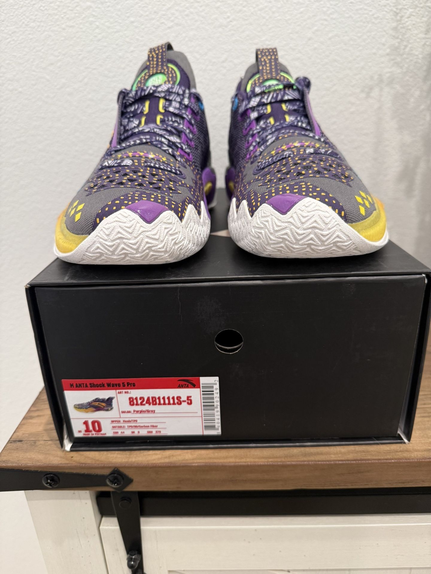 ANTA AGILITY SHOCK WAVE 5 PRO KYRIE HOMAGE TO KOBE SZ 10