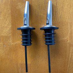 Bottle Top Dispenser Spout Set for cooking oils, vinegar, dressings, soy sauce, liquor or wine