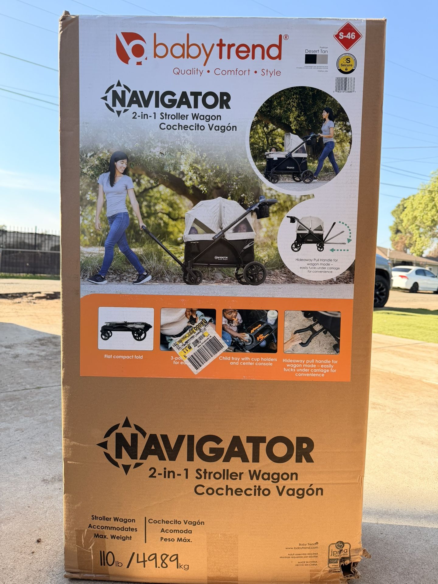 Babytrend Navigator 2 In 1 Stroller Wagon 