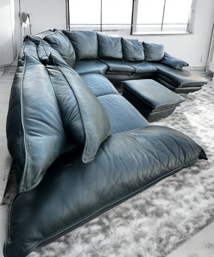 Free Delivery Leather Sectional Couch