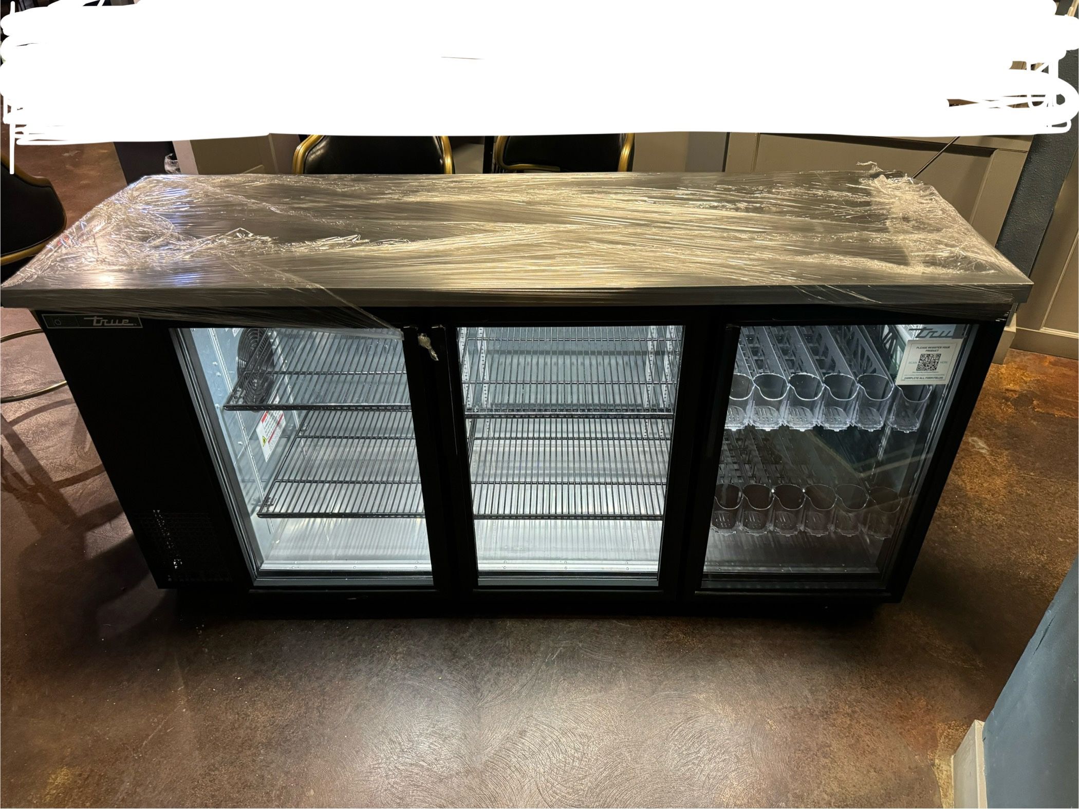 True TBB-24-72G-HC-LD Cooler Refrigerator Bar 