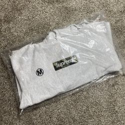 Supreme Box Logo Hooded Sweatshirt FW23 Ash Grey Size Medium !! Email Of Purchase Available❤️