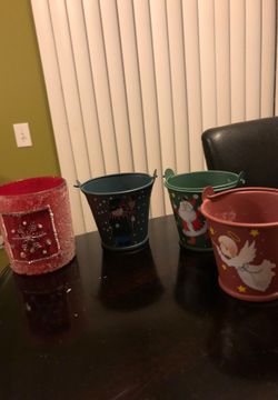 Christmas candle holders