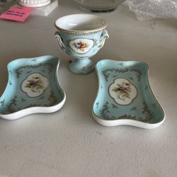 French Limoges Porcelain Trinket Set