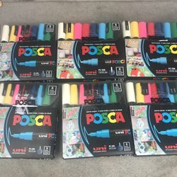 New posca Markers Pc 3M And 5M Acrylic Paint Markers