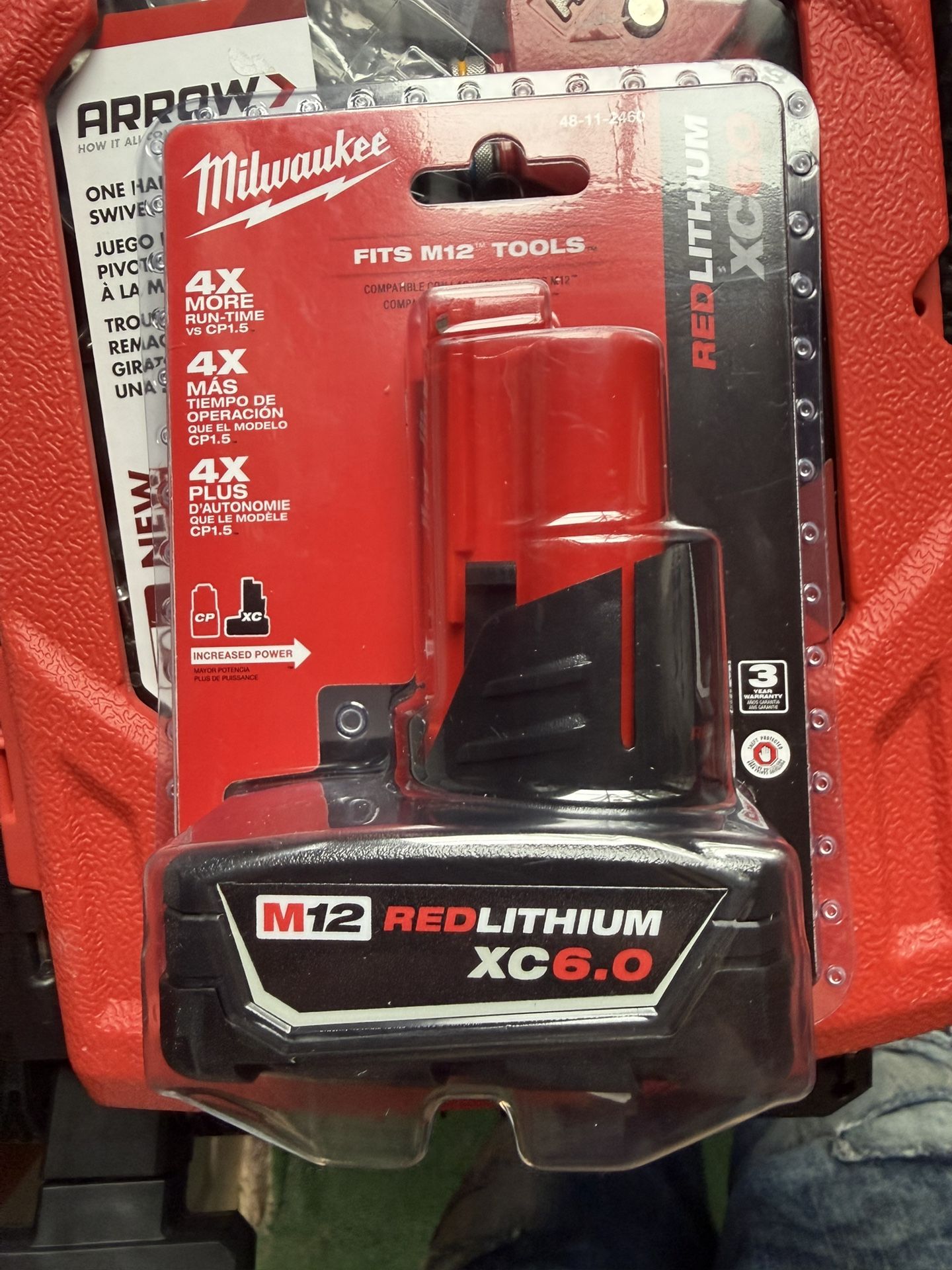 Milwaukee M12 6ah Battery 