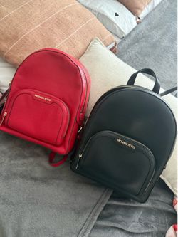 MK Red Leather BackPack Purse