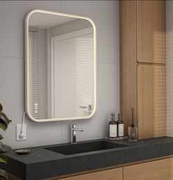 Artika Royce 32" x 24" LED Wall
Mirror with Defogger brushed nickel