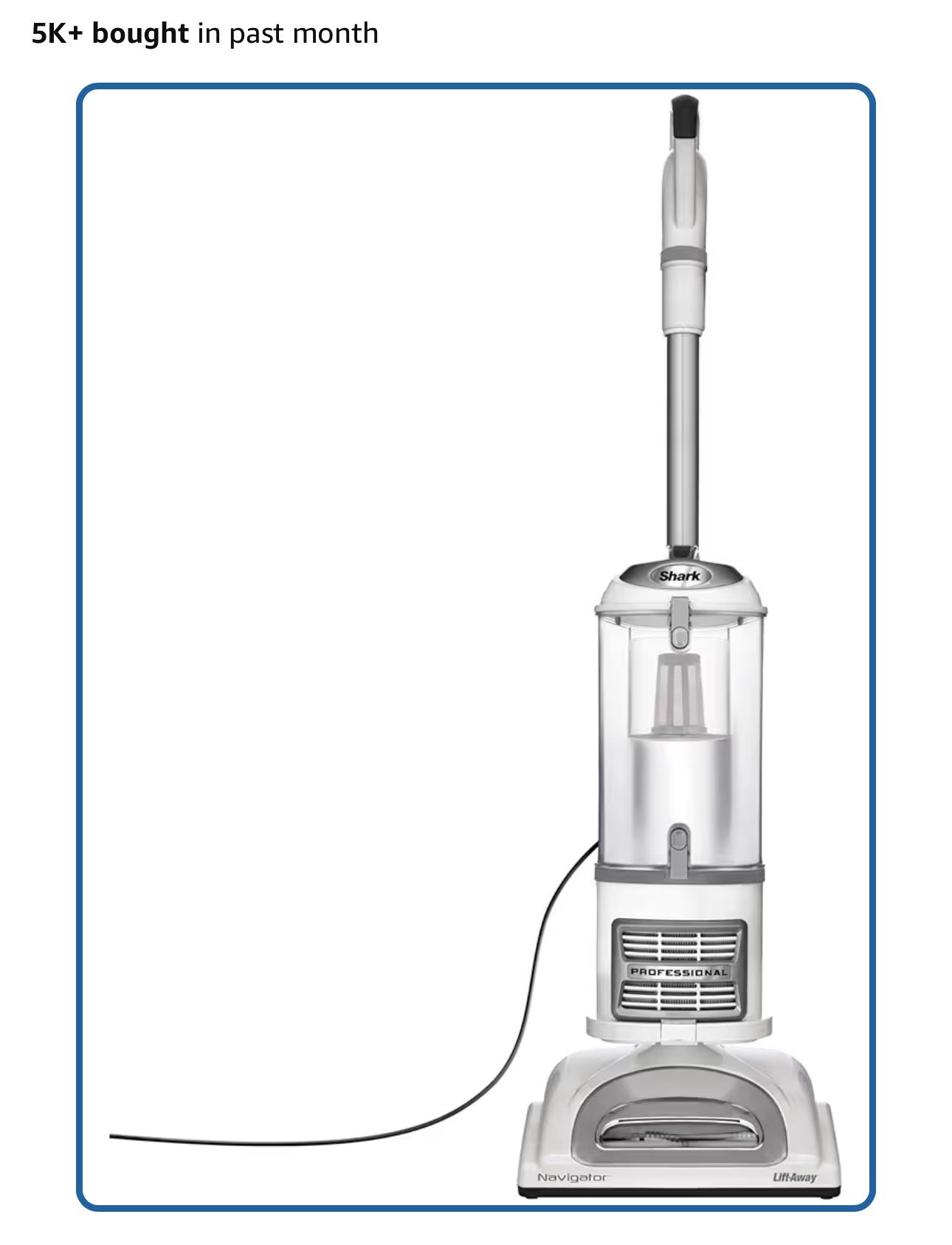 Shark Upright Vacuum, Navigator Lift-Away with Swivel Steering, HEPA Filter, XL Dust Cup, Pet Power, Dusting Brush, and Crevice Tool, Perfect for Pet
