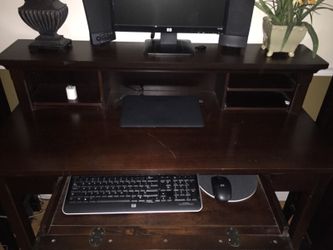 Desk with Hutch: Moving Must Go