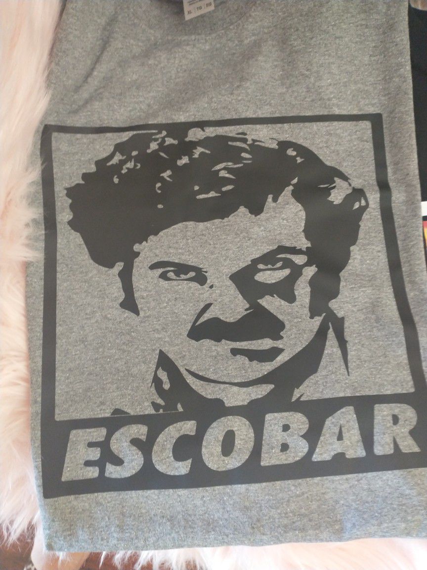 "Pablo Escobar" Custom Made Put On A Shirt Available