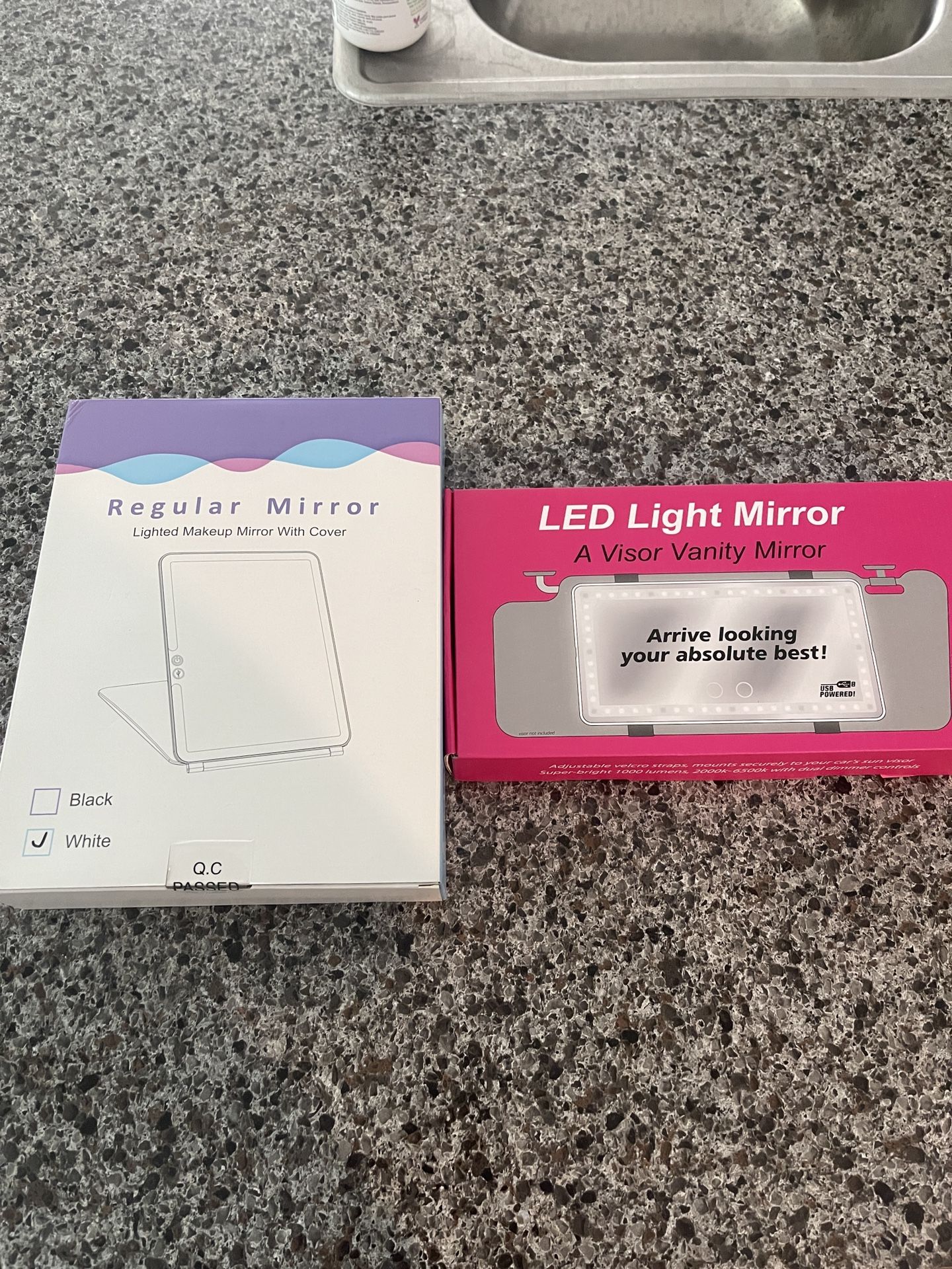 Travel Make Up Mirror / Visor Vanity Car LED Makeup Mirror