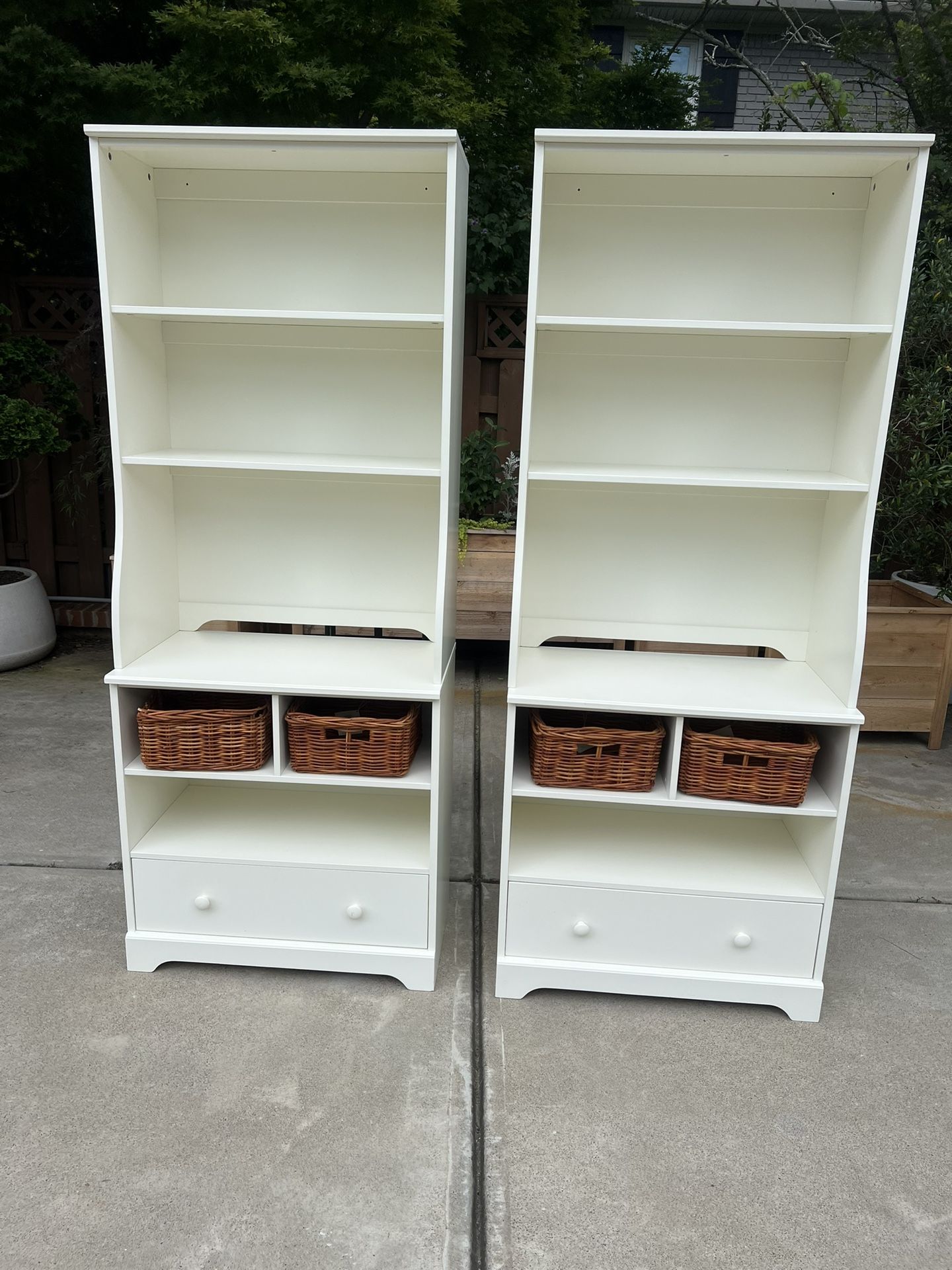 Pair of Pottery Barn Book shelves $499 for both CAN DELIVER!