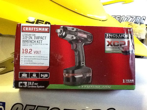 Craftsman C3 ½ Heavy Duty Impact Wrench Kit Ed By 4ah Xcp Craftsman C3 ½ Heavy Duty Impact Wrench Kit Ed By 4ah Xcp Cordless Tools High Torque