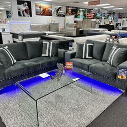 🇺🇸Beautiful Modern Sofa & Loveseat Living Room Furniture Set NOW 70% OFF On Sale For ONLY $899🇺🇸