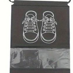 Light Weight Charcoal Grey Shoe Travel Bag