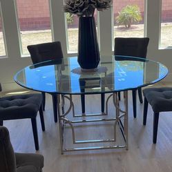 ZGallerie Dining Table With Free Chairs 