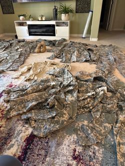 Large U.S. Army ACU Uniform Lot – Jackets, Pants, Boots, PT Gear, Cold Weather Gear