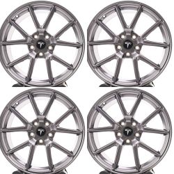 18" Tesla Model 3 Wheels Rims Set of 4 18X8.5 5X114.3