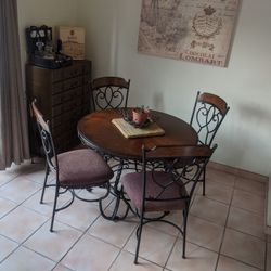 Authentic 4 Piece Wooden Dining Set