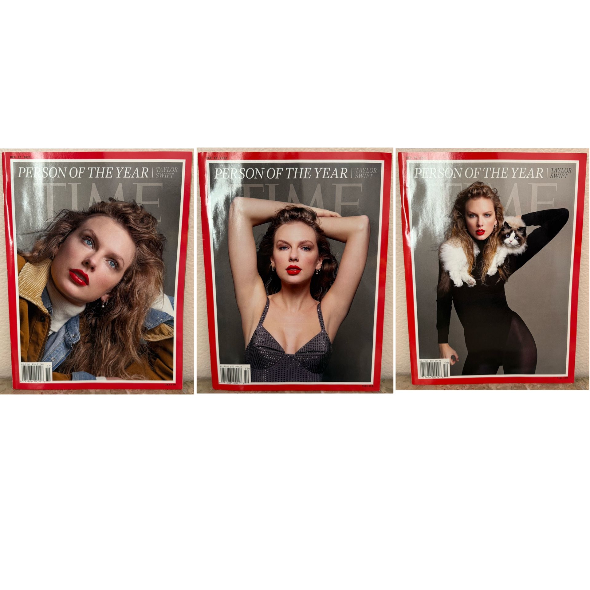 TIME - Person of the Year 2023 Magazine TAYLOR SWIFT✨ 3 Collectible Cover Set ✅