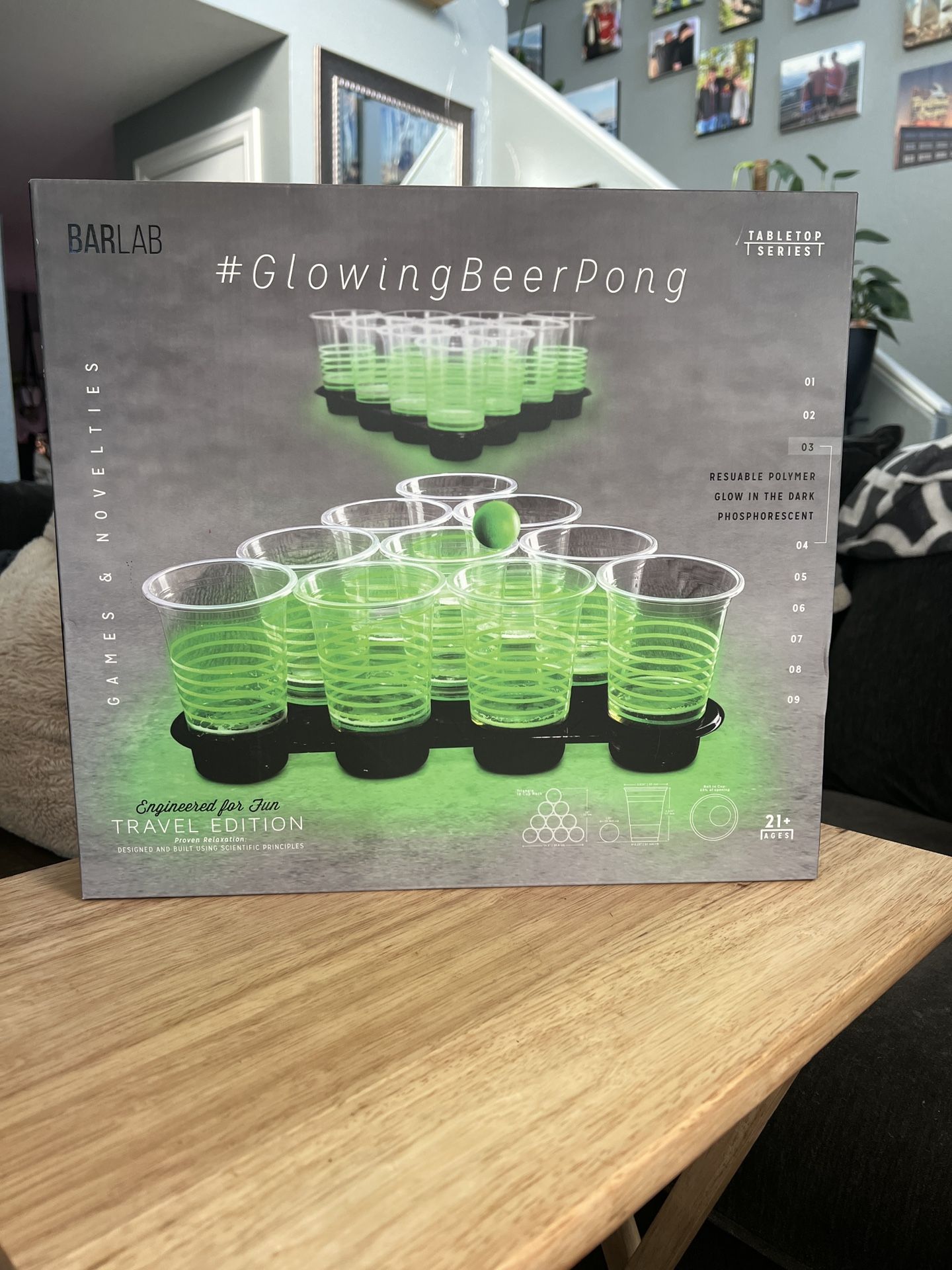 Brand New Glowing Beer Pong